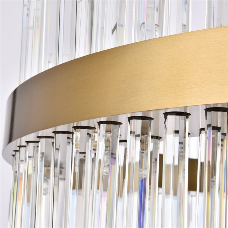 Elegant Lighting Dallas 18-Light Crystal & Metal Chandelier in Gold