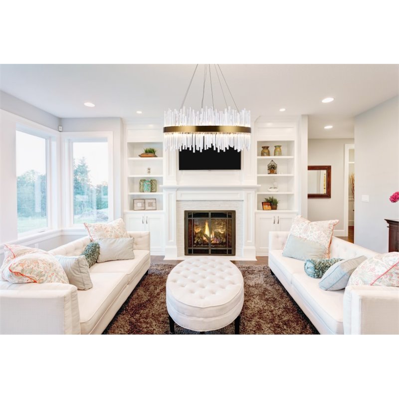 Elegant Lighting Dallas 18-Light Crystal & Metal Chandelier in Gold