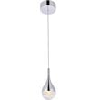 Elegant Lighting Amherst Clear LED Pendant in Chrome