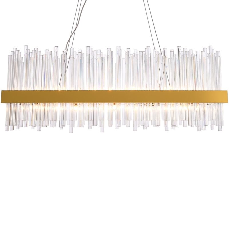 Elegant Lighting Dallas 20 Light Royal Cut Crystal Chandelier in Gold