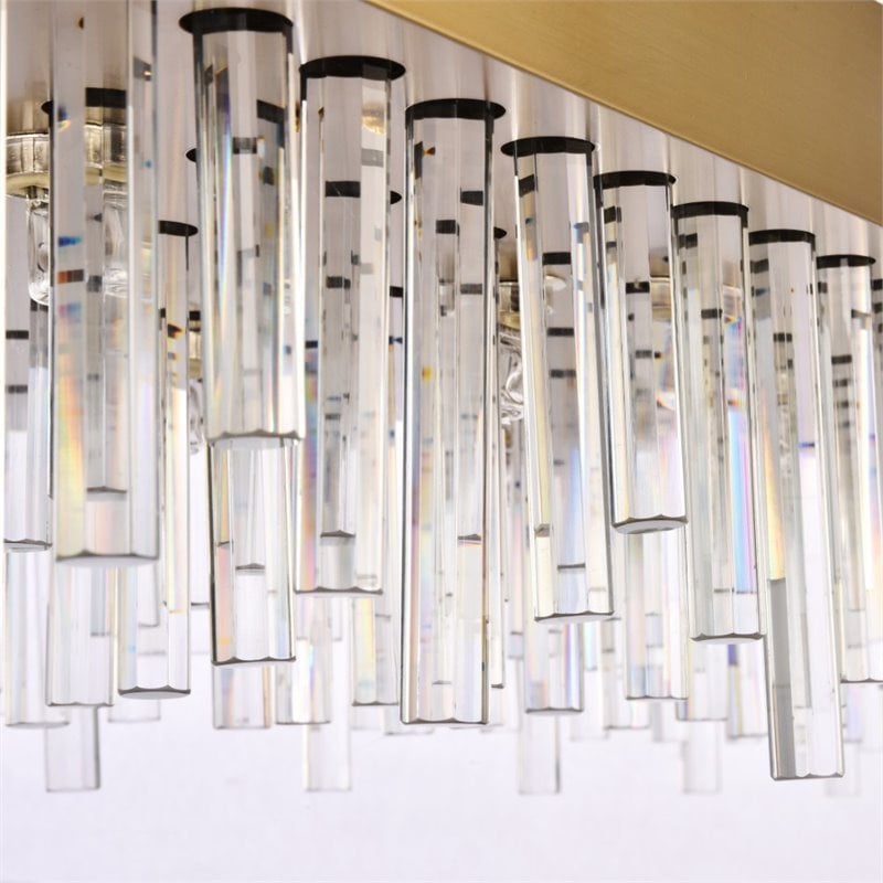 Elegant Lighting Dallas 20 Light Royal Cut Crystal Chandelier in Gold