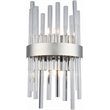 Elegant Lighting Dallas 2 Light Royal Cut Crystal Wall Sconce in Chrome
