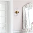 Elegant Lighting Dallas 2 Light Royal Cut Crystal Wall Sconce in Gold