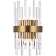 Elegant Lighting Dallas 2 Light Royal Cut Crystal Wall Sconce in Gold