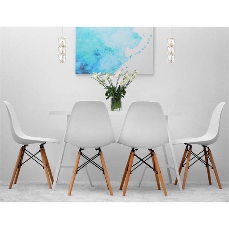 Elegant Lighting Polaris Elegant Cut Crystal LED Pendant in Chrome