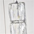 Elegant Lighting Polaris 12 Light Royal Cut Crystal LED Pendant in Chrome