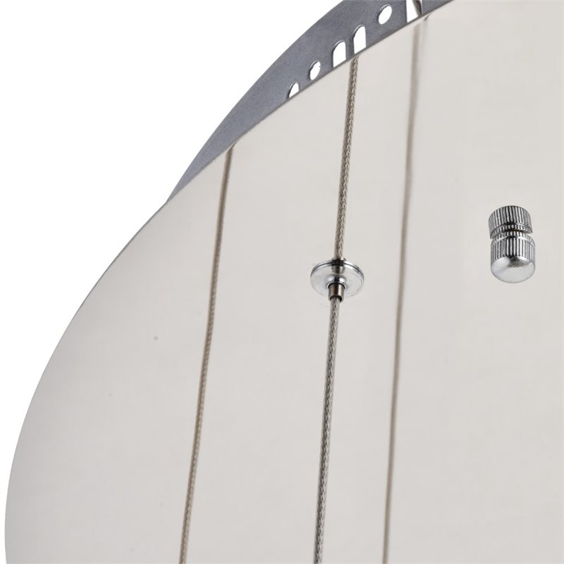 Elegant Lighting Polaris 16 Light Royal Cut Crystal LED Pendant in Chrome