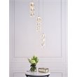 Elegant Lighting Polaris 3 Light Royal Cut Crystal LED Pendant in Chrome