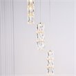 Elegant Lighting Polaris 3 Light Royal Cut Crystal LED Pendant in Chrome
