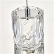 Elegant Lighting Polaris 3 Light Royal Cut Crystal LED Pendant in Chrome