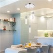 Elegant Lighting Constellation 3 Light Clear LED Pendant in Chrome