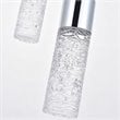 Elegant Lighting Constellation 3 Light Clear LED Pendant in Chrome
