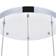 Elegant Lighting Constellation 3 Light Clear LED Pendant in Chrome