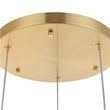 Elegant Lighting Constellation 3 Light Clear LED Pendant in Gold