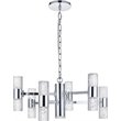 Elegant Lighting Vega 2 Tier 13 Light Clear LED Chandelier in Chrome