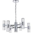 Elegant Lighting Vega 2 Tier 13 Light Clear LED Chandelier in Chrome