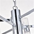 Elegant Lighting Vega 2 Tier 13 Light Clear LED Chandelier in Chrome