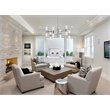 Elegant Lighting Vega 2 Tier 13 Light Clear LED Chandelier in Chrome