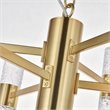 Elegant Lighting Vega 2 Tier 13 Light Clear LED Chandelier in Gold