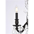 Elegant Lighting Rosalia 4 Lights Traditional Brass Chandelier in Bronze