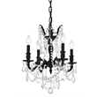 Elegant Lighting Rosalia 4 Lights Traditional Brass Chandelier in Bronze