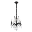 Elegant Lighting Rosalia 4 Lights Traditional Brass Chandelier in Bronze
