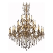 Elegant Lighting Rosalia 3 Tier 45 Light Royal Cut Crystal Chandelier in Bronze