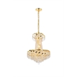 Elegant Lighting Belenus 6 Light Royal Cut Crystal Steel Chandelier in Gold