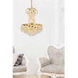 Elegant Lighting Belenus 6 Light Royal Cut Crystal Steel Chandelier in Gold