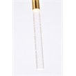 Elegant Lighting Ruelle 1-Light Aluminum and Metal Pendant in Gold