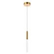 Elegant Lighting Ruelle 1-Light Aluminum and Metal Pendant in Gold