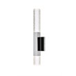 Elegant Lighting Ruelle 2-Lights Metal and Crystal Wall Sconce in Chrome