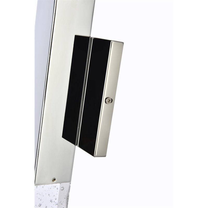 Elegant Lighting Ruelle 2-Lights Metal and Crystal Wall Sconce in Chrome