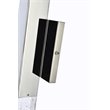 Elegant Lighting Ruelle 2-Lights Metal and Crystal Wall Sconce in Chrome