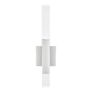 Elegant Lighting Ruelle 2-Lights Metal and Crystal Wall Sconce in Chrome