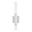 Elegant Lighting Ruelle 2-Lights Metal and Crystal Wall Sconce in Chrome
