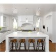 Elegant Lighting Hana 1-Light Aluminum Glass and Metal Pendant in Chrome