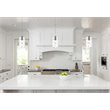 Elegant Lighting Hana 1-Light Aluminum Glass and Metal Pendant in Chrome