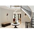 Elegant Lighting Hana 12-Lights Aluminum Glass and Metal Pendant in Gold