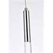 Elegant Lighting Ruelle 1-Light Modern Aluminum and Metal Pendant in Chrome