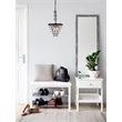 Elegant Lighting Nordic 3-Lights Contemporary Iron and Glass Pendant in Black