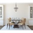 Elegant Lighting Nordic 5-Lights Contemporary Iron and Glass Pendant in Black