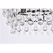 Elegant Lighting Nordic 5-Light Contemporary Iron and Glass Pendant in Black