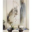 Elegant Lighting Eren 18-Light Stainless Steel and Glass Pendant in Gold