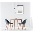 Elegant Lighting Eren 3-Light Stainless Steel and Crystal Glass Pendant in Black