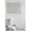 Elegant Lighting Eren 5-Light Stainless Steel and Glass Pendant in Chrome