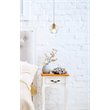Elegant Lighting Eren 1-Light Stainless Steel and Glass Pendant in Gold