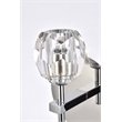 Elegant Lighting Eren 1-Light Stainless Steel and Glass Wall Sconce in Chrome