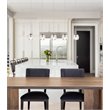 Elegant Lighting Eren 5-Light Stainless Steel & Glass Pendant in Chrome