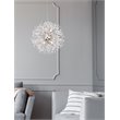 Elegant Lighting Solace 9-Lights Modern Iron Pendant in Chrome